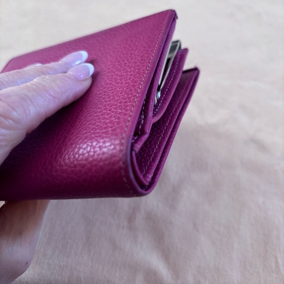 Longchamp Le Foulonné Leather French Wallet RARE COLOR - Picture 8 of 11